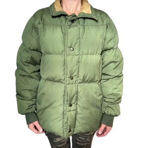 Vintage Cabelas Coat‎ Men’s Gore-Tex Goose-down Hunting Outdoors Green M